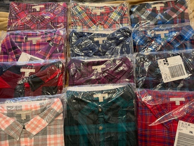 Woman Within Plus Size 4X Classic Flannel Shirt Various Colors