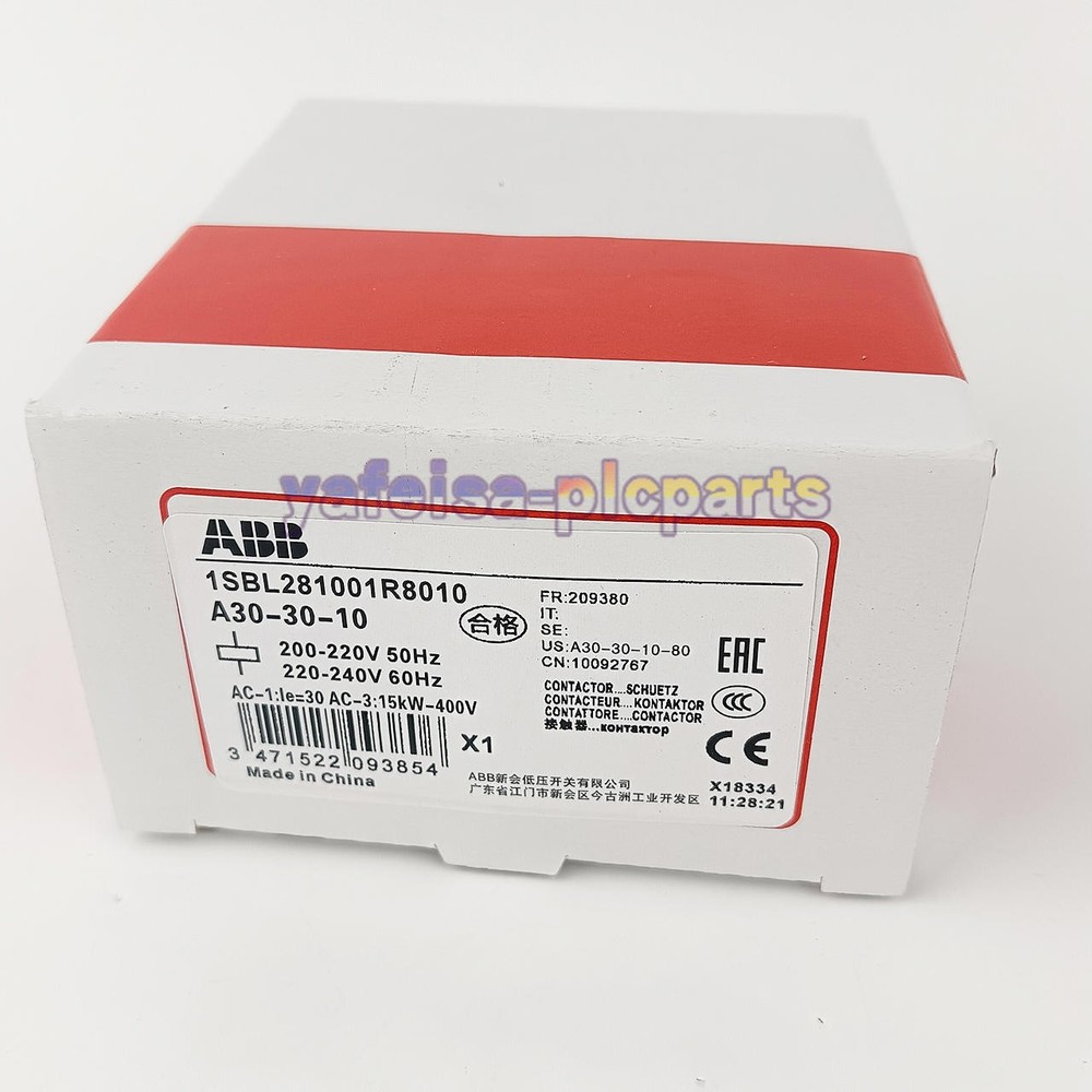 1PCS NEW IN BOX ABB A30-30-10 AC220V Contactor
