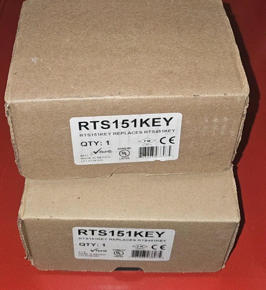 System Sensor RTS151KEY Remote Test Station, Key Switch