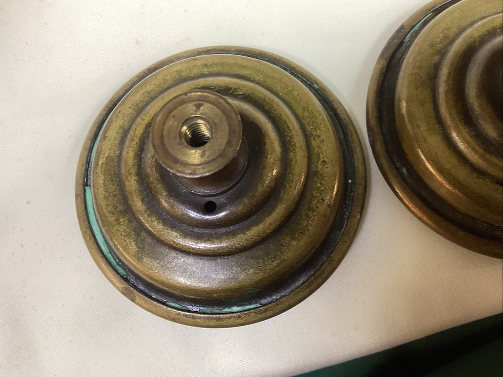 2 Antique 13 STAR EAGLE BRASS HEPPLEWHITE Style DRAWER PULLS