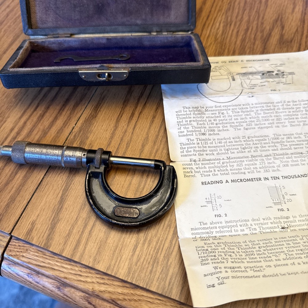Starrett Micrometer No436-1 In