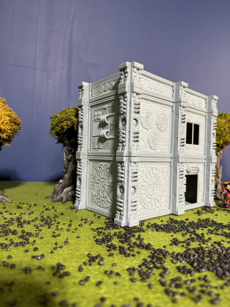Medium Gothic Building Sci-Fi Wargaming Terrain: 3D Printed