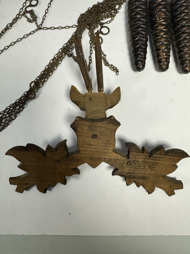 Vintage Musical Hunter Style Cuckoo Clock Black Forest Medium Size UNTESTED