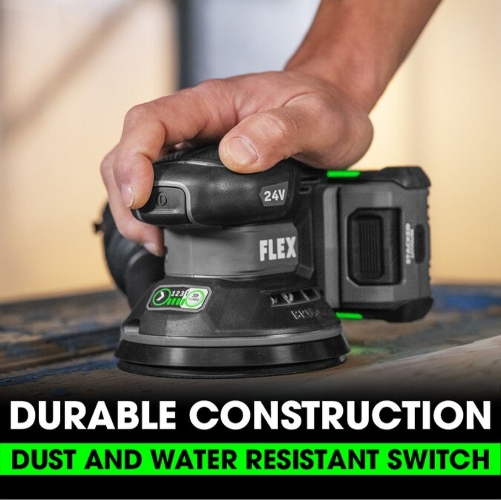 Flex Tools 24V Brushless Cordless 5" Random Orbital Sander (Tool Only)