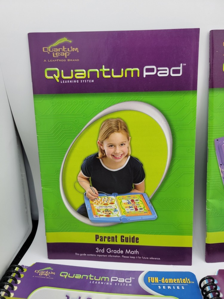 Quantum Leap Quantum Pad Learning System 3rd 4th 5th Grade Math Bundle Cartridge