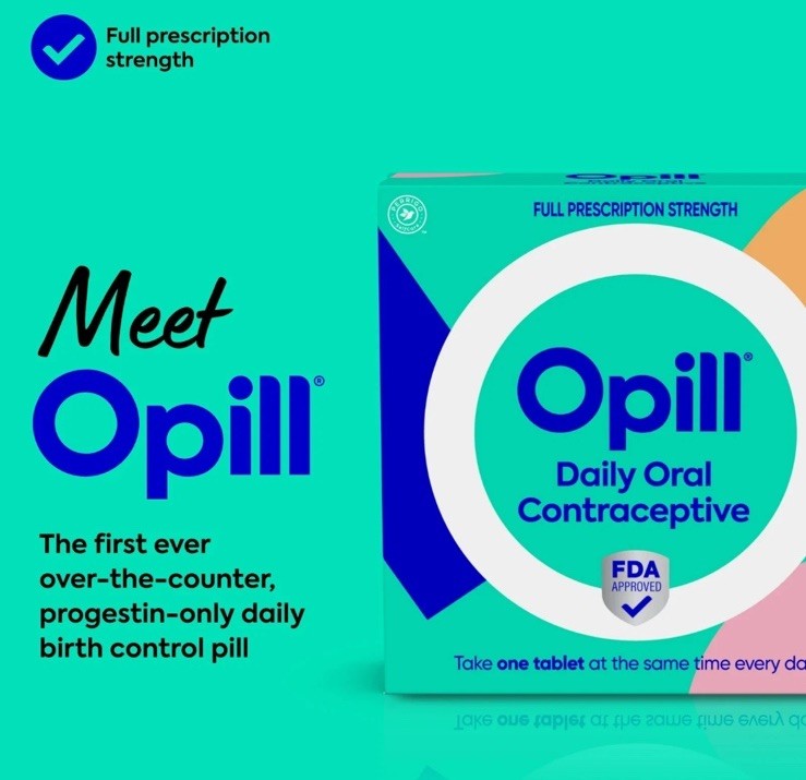 28 Day Supply Opill Norgestrel Tablets 0.075mg Daily Oral Contraceptive 12/25+