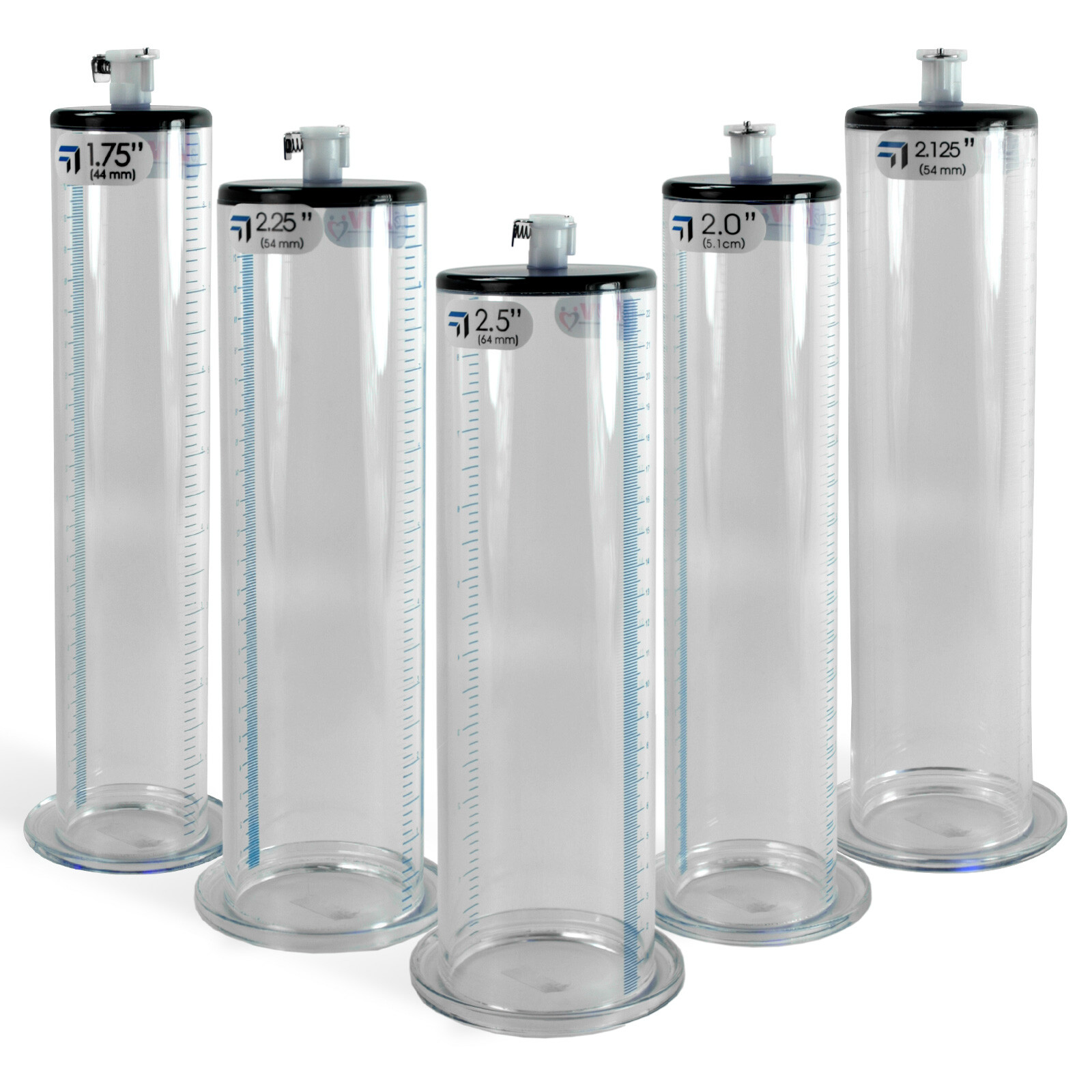 EYRO LeLuv Cylinder WIDE Flange Untapered 3 mm Thick Walls for Penis Vacuum Pump