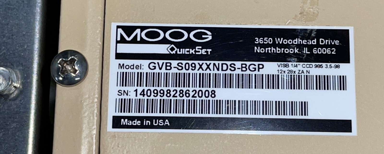 Moog Quickset GeminEye PTZ 28X zoom camera system & illuminator & cables