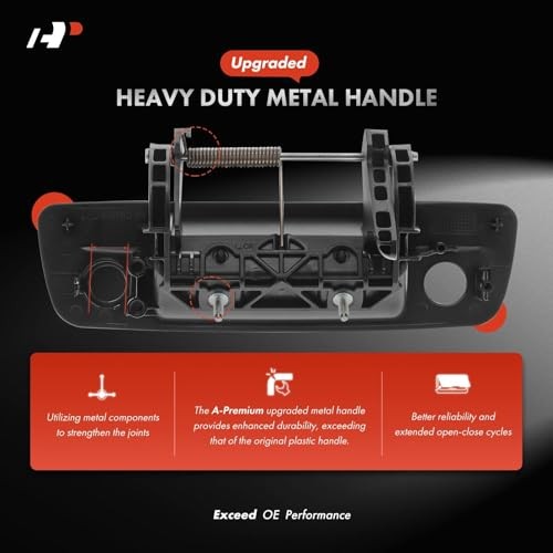 Tailgate Handle Liftgate Latch Handle with Backup Camera Hole Compatible with