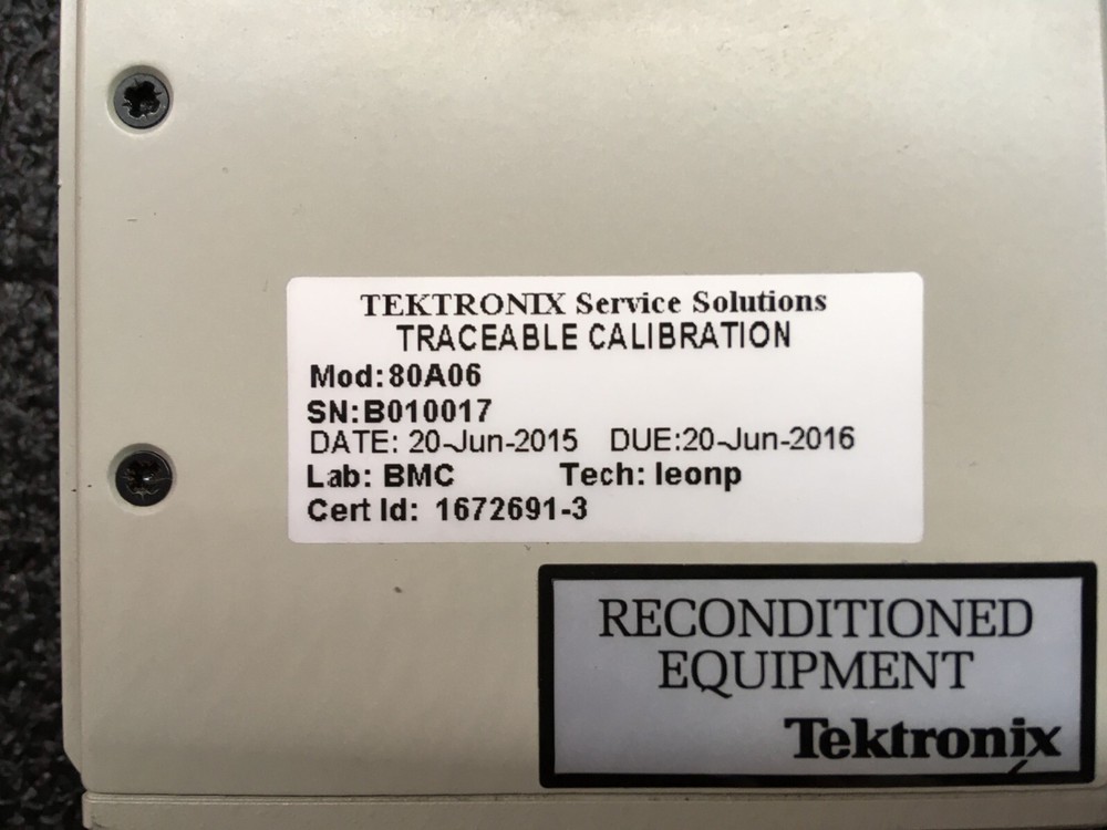 Tektronix 80A06 PatternSync Trigger Module