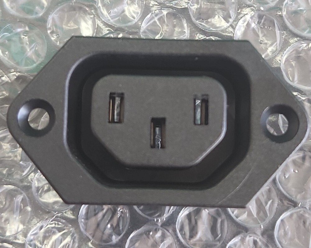 🆕️ Outlet Panel Mount 15A 250V 3-Prong Socket 6600-3 ||🇺🇸 SHIPPED!