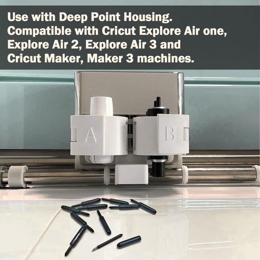 10PCS Replacement Deep Point Cutting Blades Compatible with Maker/Maker 3 Cut...