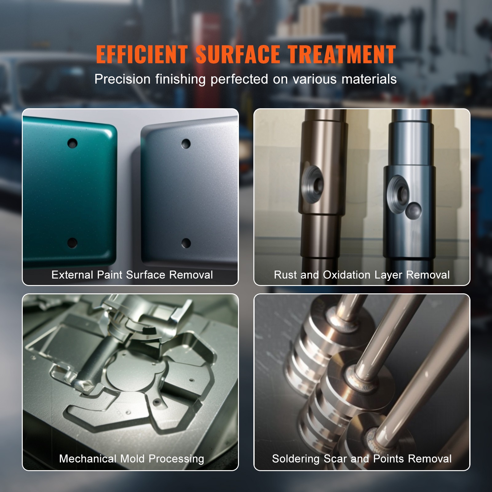 Uimoso 40 Gallon Sandblasting Cabinet with Blasting Gun and 4 Nozzles