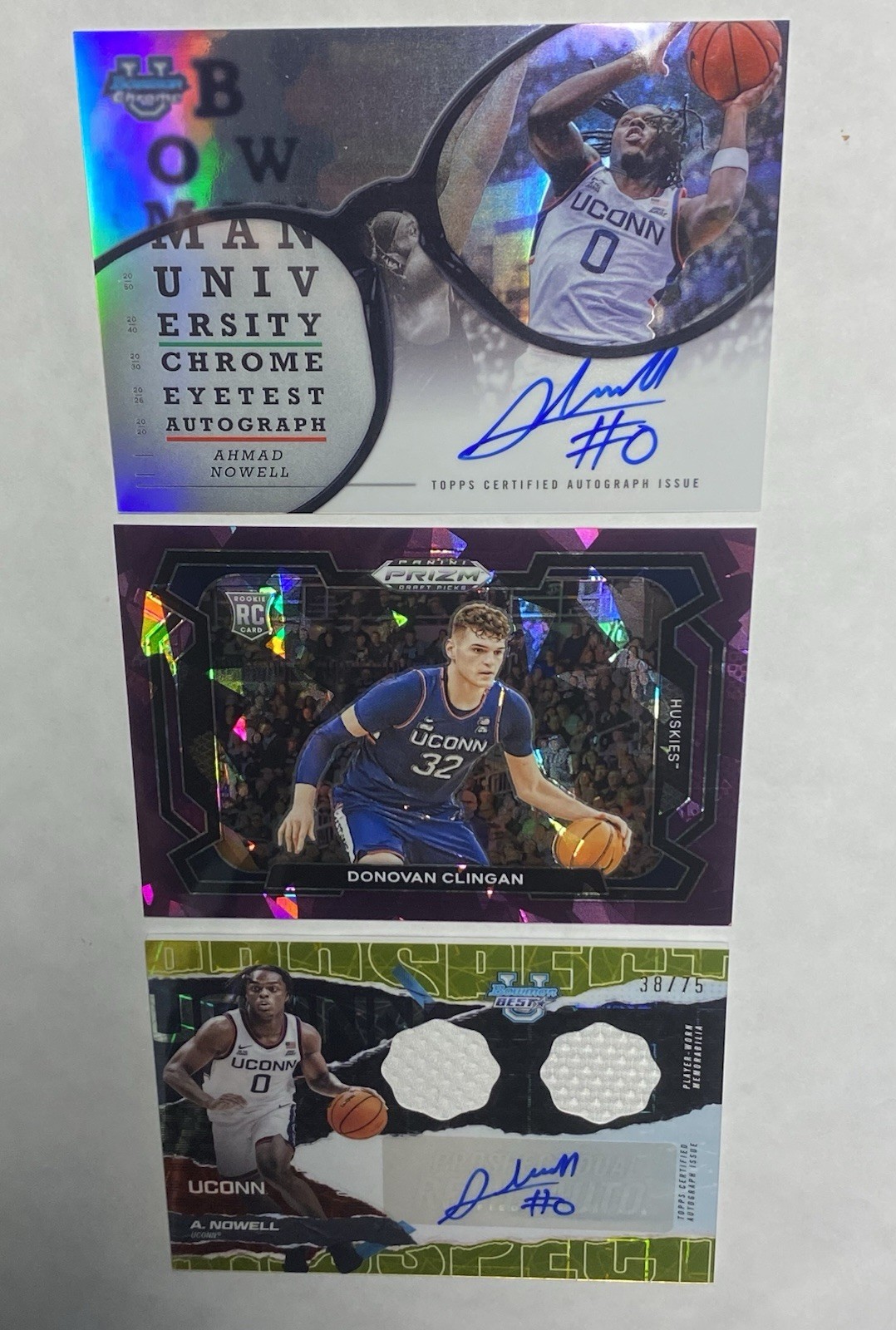 UConn Huskies Basketball Premium 17-Card Collection Lot Autos #d Parallels SP
