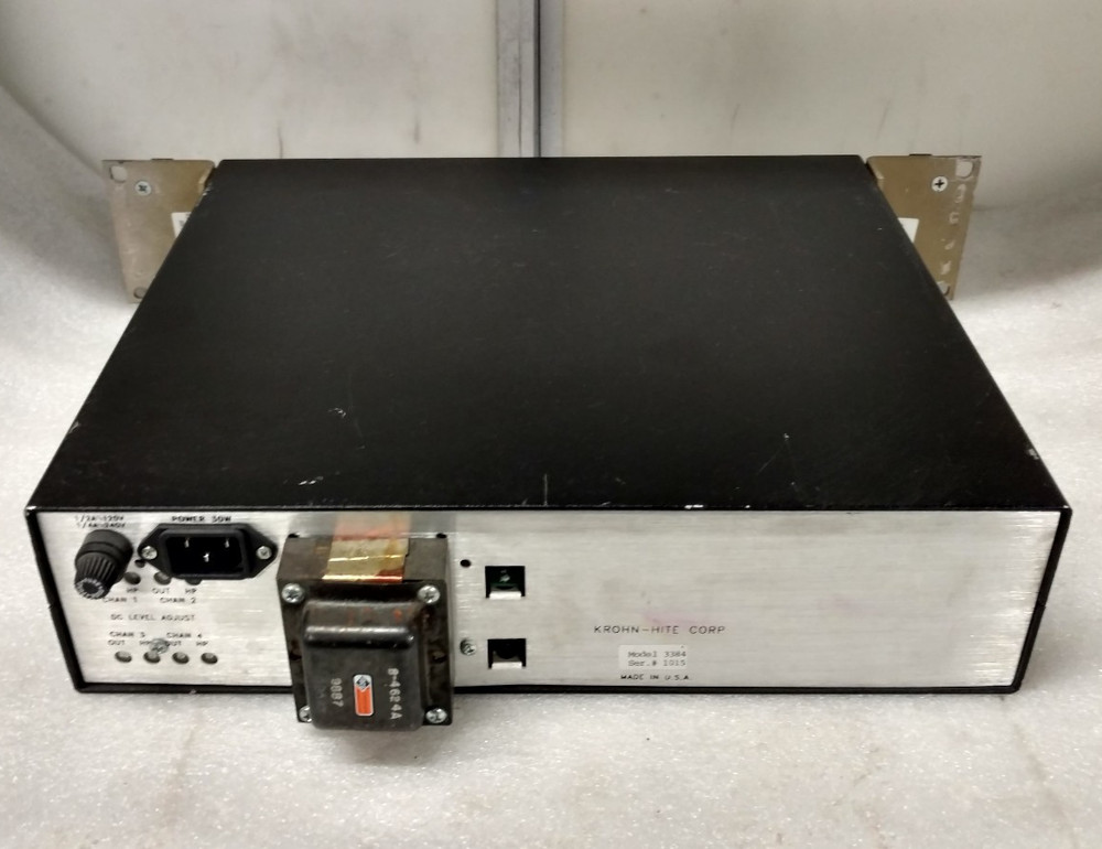 KROHN-HITE Model 3384 8 Pole * LP/HP Variable Filter * Powers ON