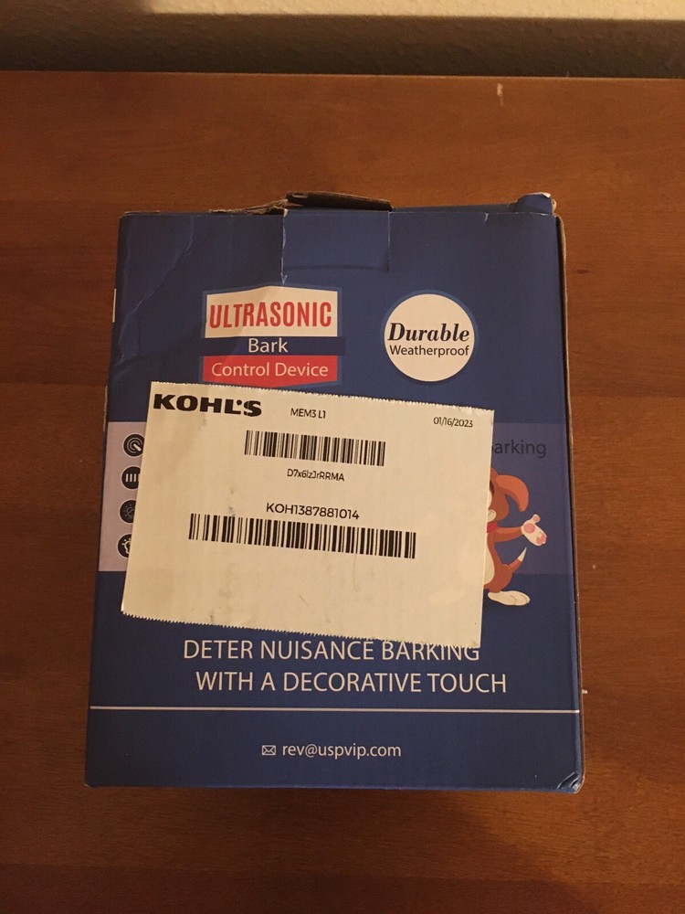 Ultrasonic Bark Control Device Durable Waterproof