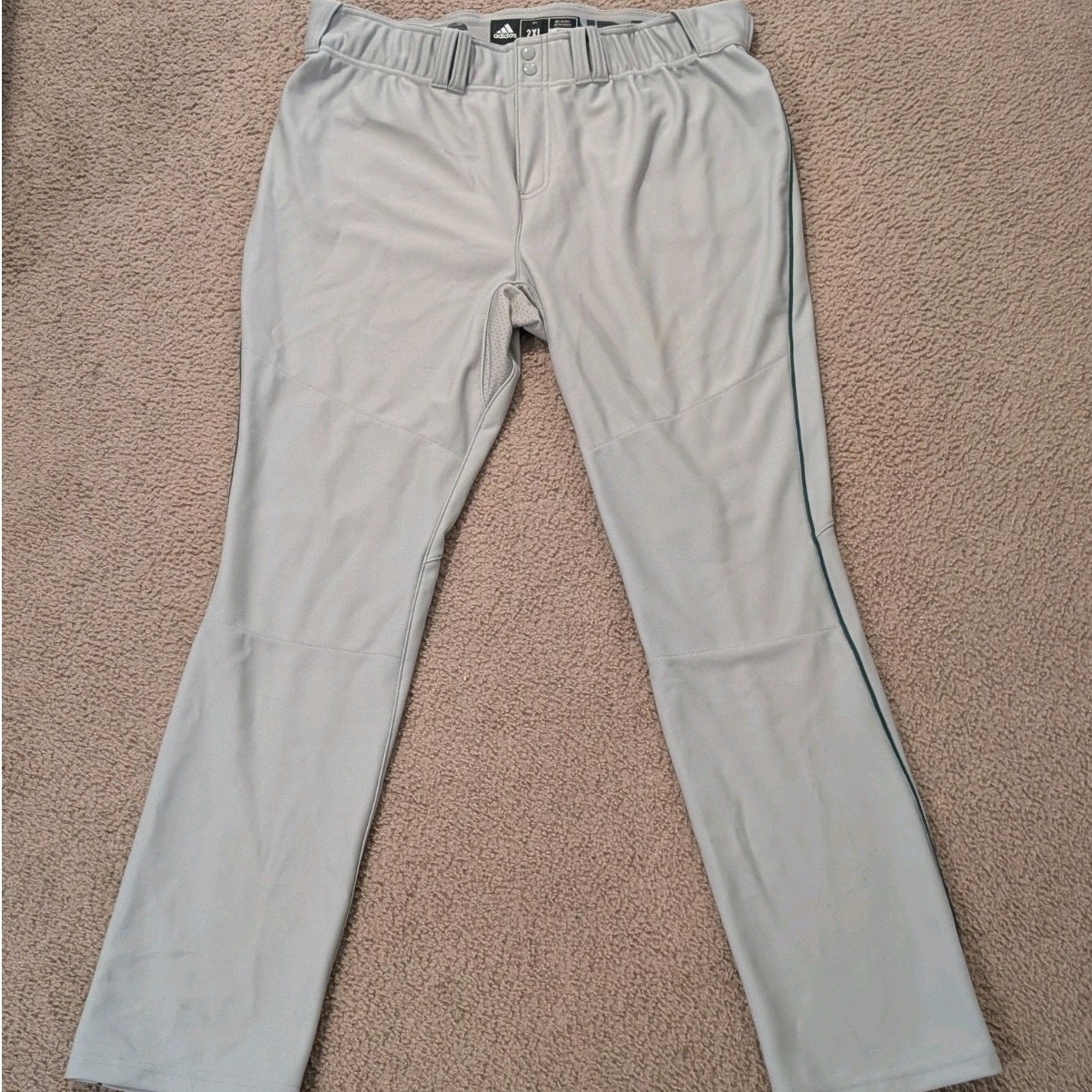 Adidas Baseball Pants Men's S NWOT Green Pinstripe/Logo