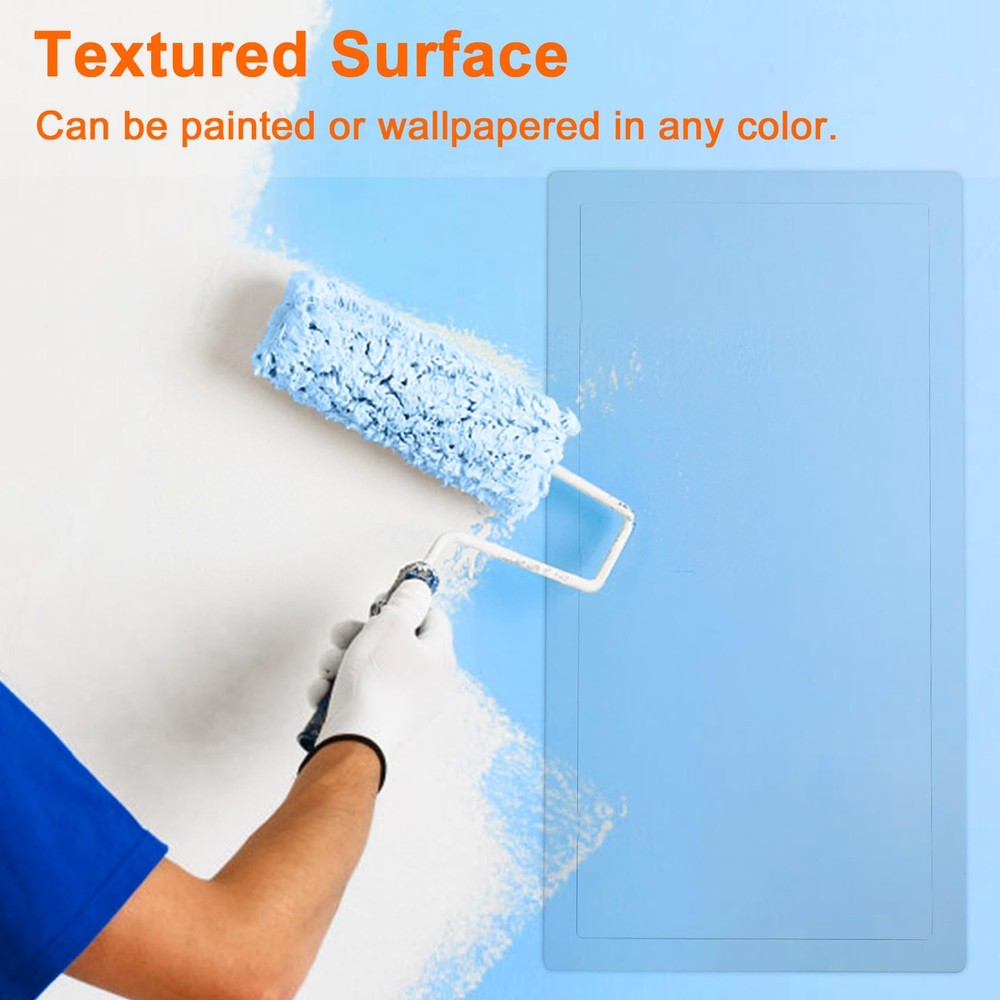 Drywall Ceiling Access Panel 14x29 Inch Removable Hinged White Plastic