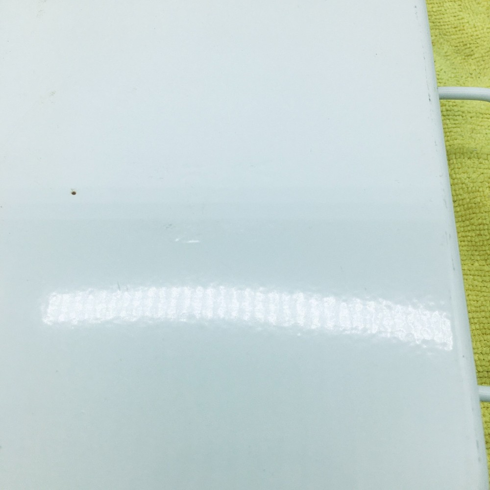 Vintage White Solid Steel Container Storage Tool box 7"X10" Medium