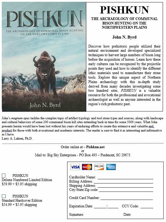 PISHKUN - New Book on High Plains Archaeology * From the Author