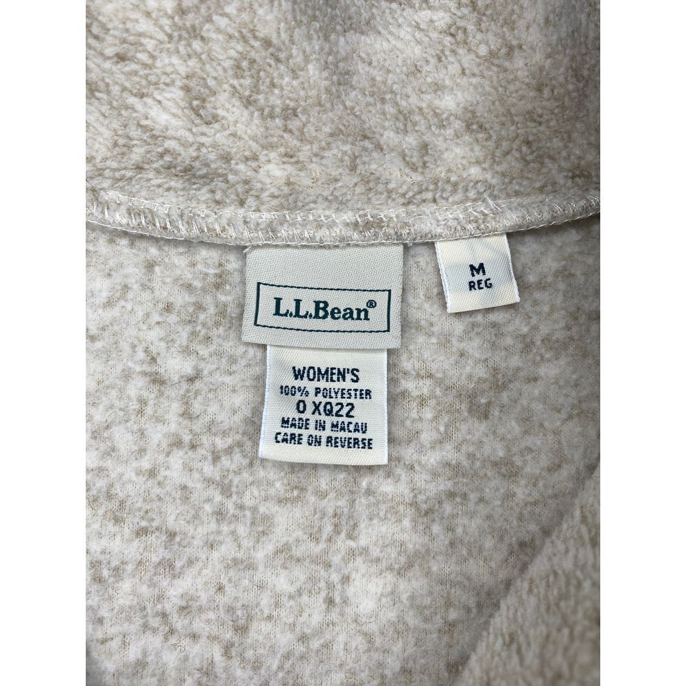 LL Bean Women's Light Tan Fluffy Pull Over Size M-Reg