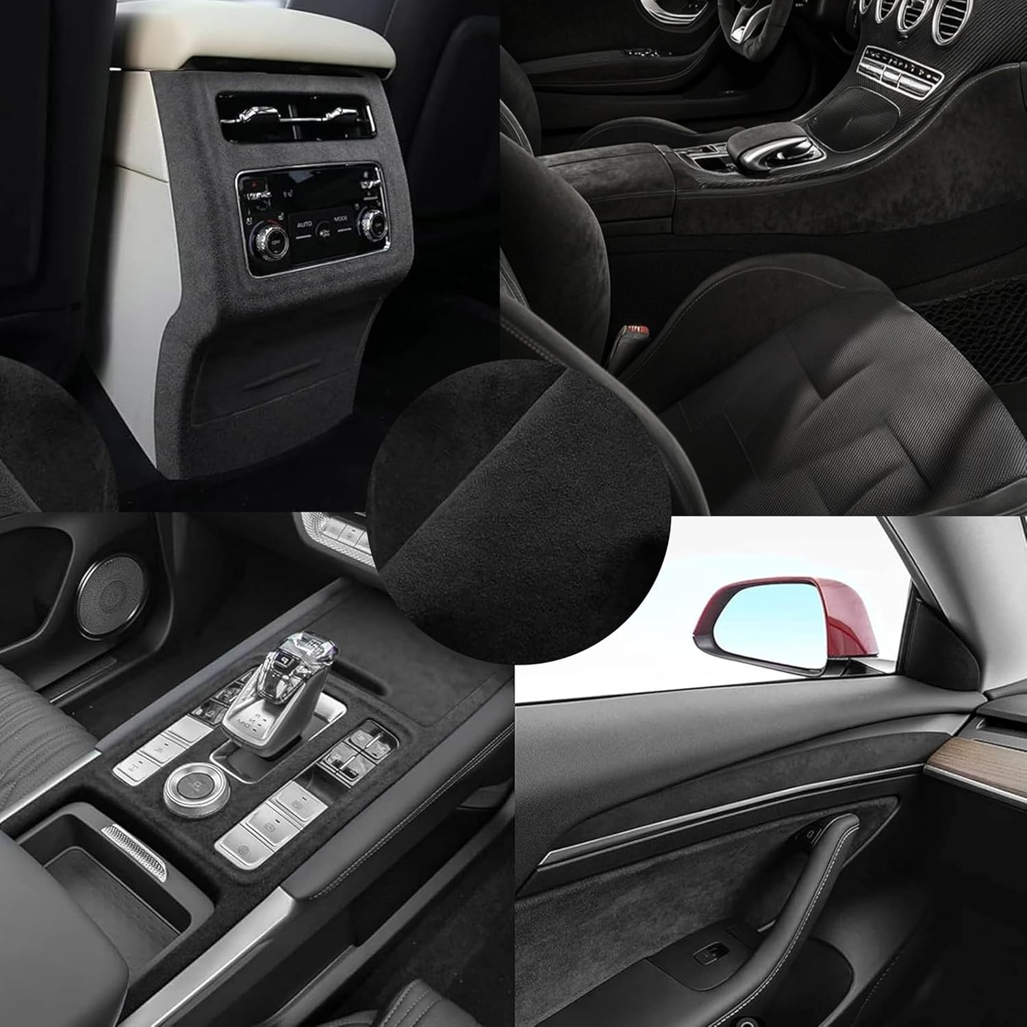 Alcantara self adhesive car wrap