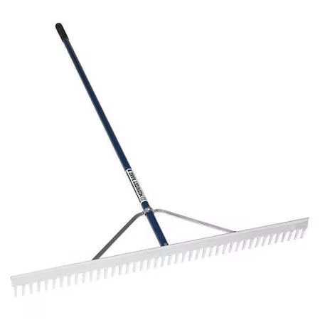 Seymour Midwest 12036Gra 36 In Aluminum Landscape Rake, 42 Tines, 66 In L
