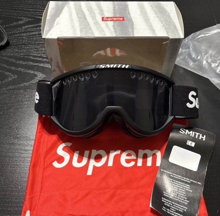 New SUPREME SMITH Ski Snowboard Goggles Dirt Bike ATV Off-road SXS FW15 - Black