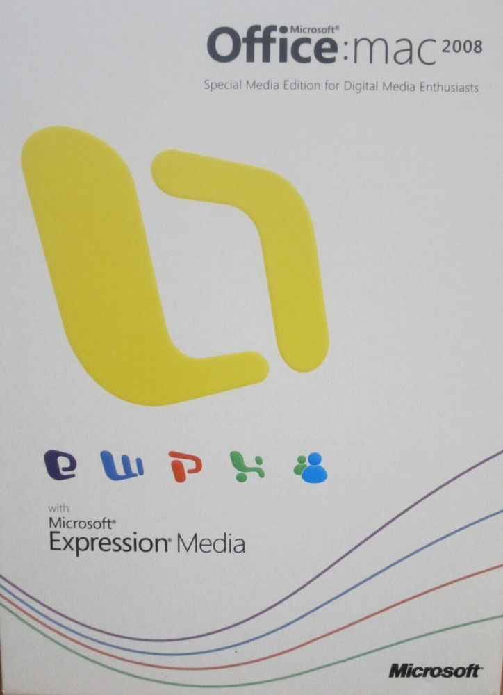 Microsoft Office Mac 2008 with Expression Media & Product Key (Software)