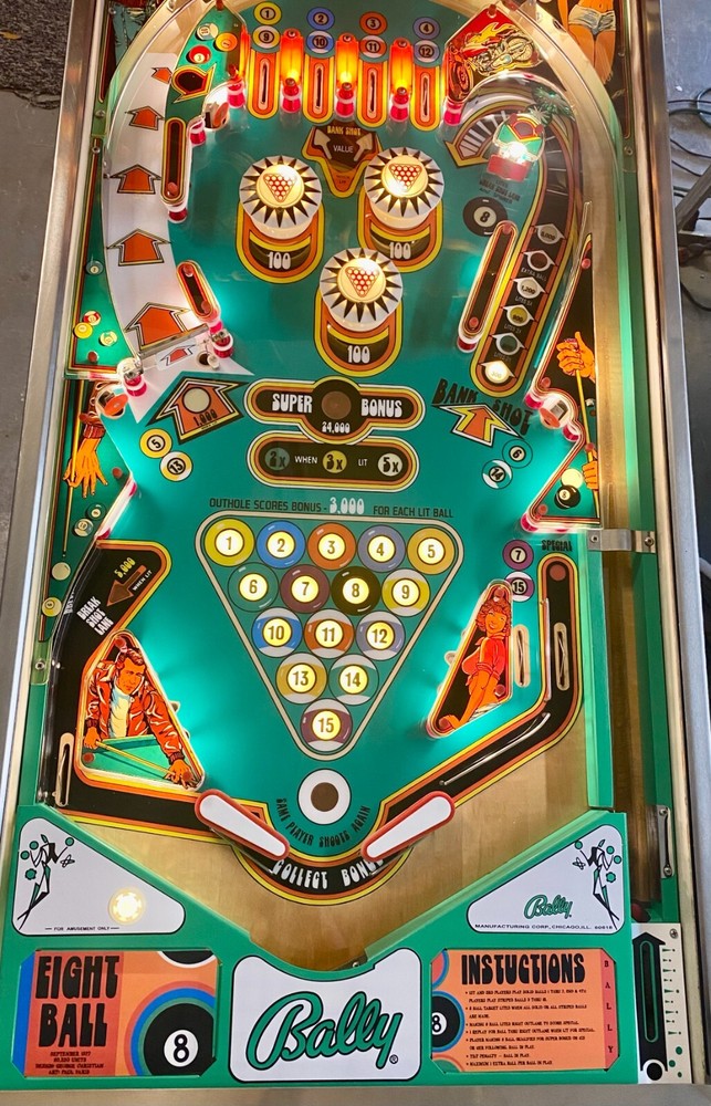 Bally Eight Ball Apron Cards