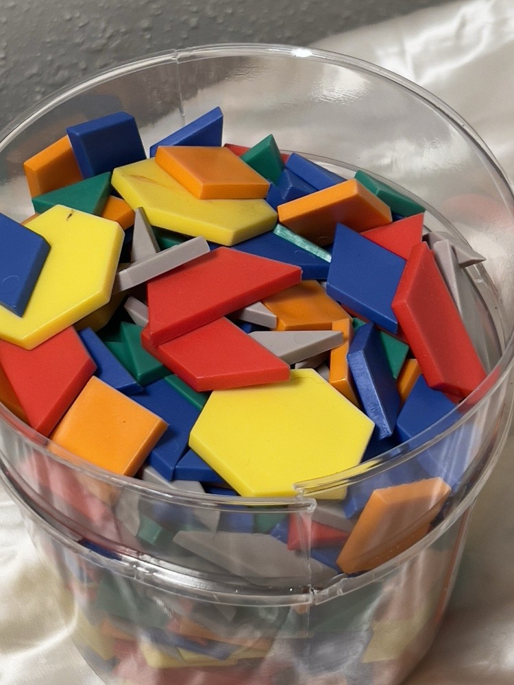 Lakeshore Pattern Blocks – 400-Piece Set (Approx.) – 6 Shapes – Educational Math
