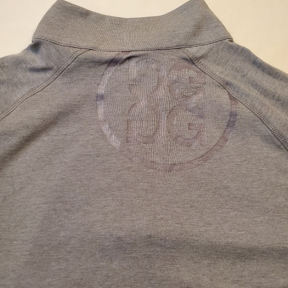 G/Fore Men's S Luxe Staple Midlayer Quarter Zip Pullover Tech Jersey Gray NWT