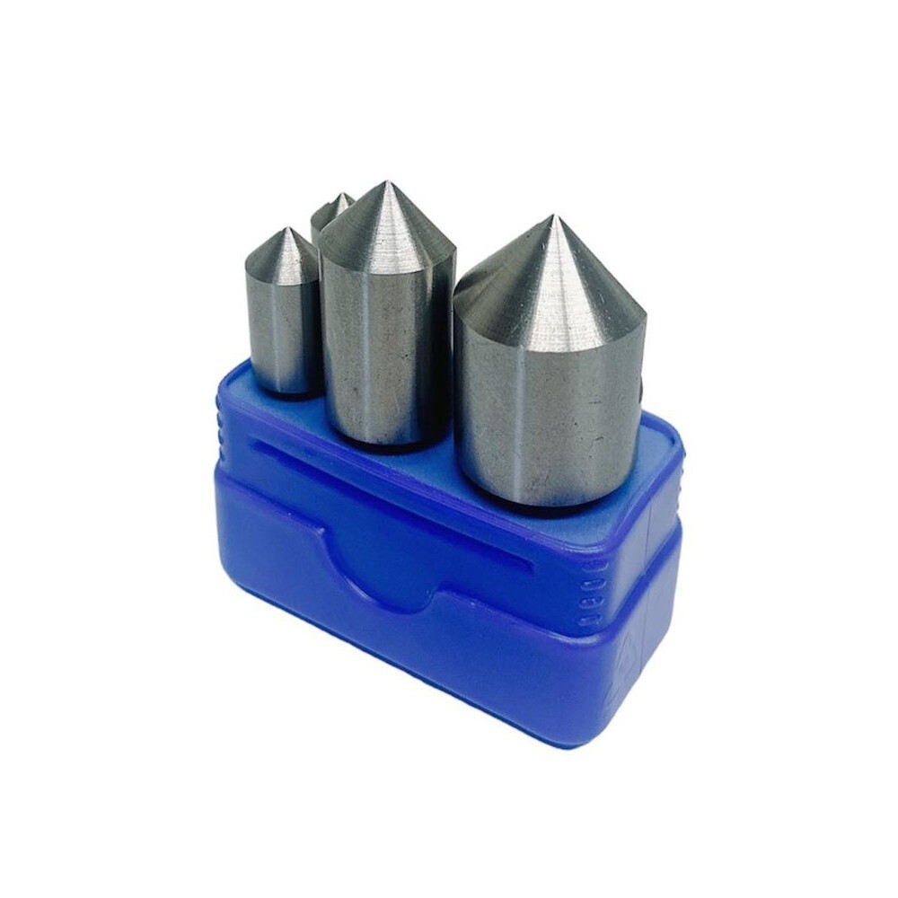5 PC HSS Countersinks Straight Shank Single Flute 82 Degree