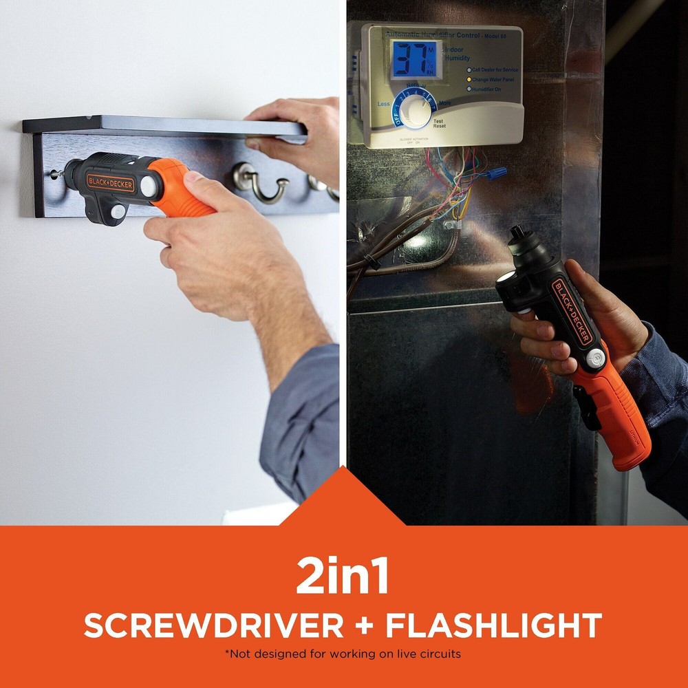 BLACK+DECKER 4V Max* Lithium Ion Lightdriver Cordless Screwdriver - BDCSFL20C