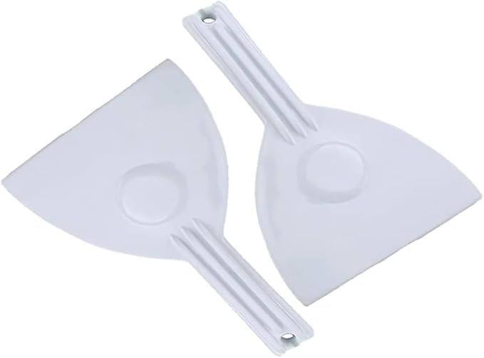 2 Pcs White Plastic Dough Scraper Cutters, Bread Chopper Separator, Flour Scr...