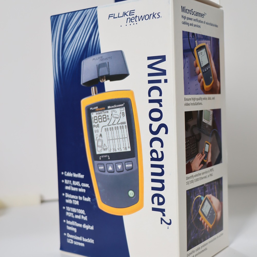 Fluke Networks MS2-100 Microscanner2 Cable Verifier DHL
