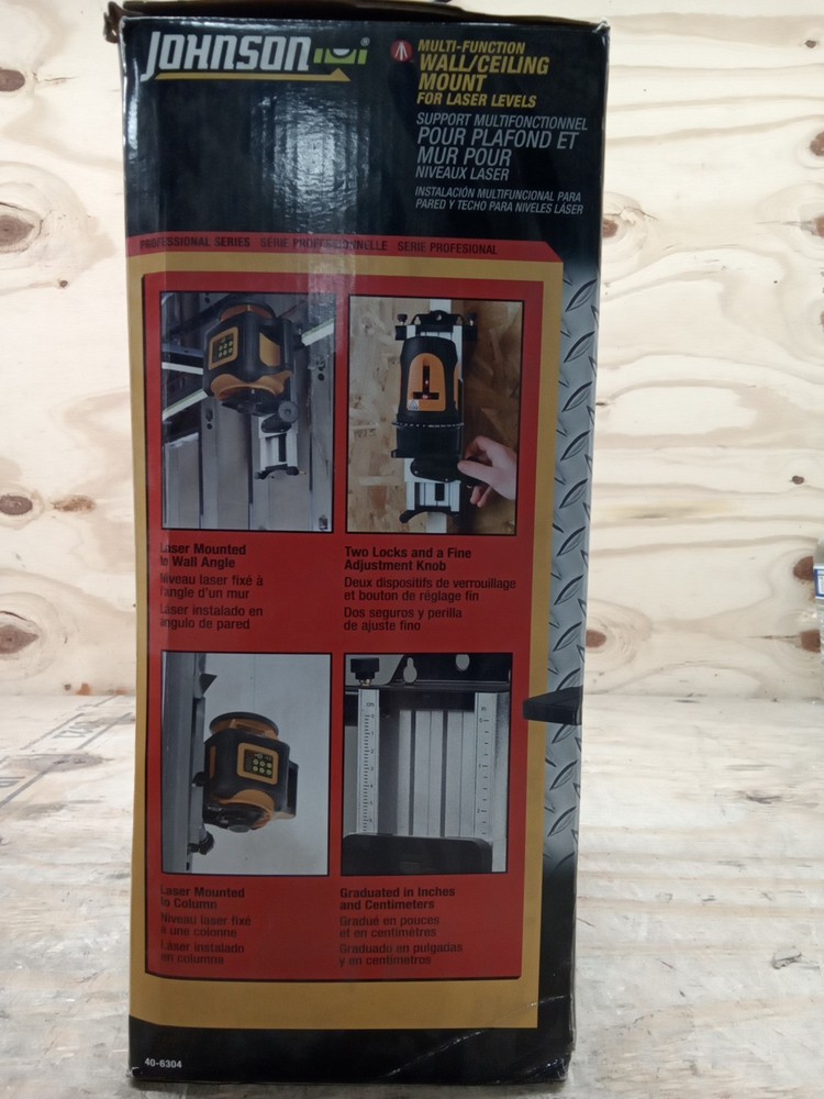 Johnson Level & Tool 40-6304 Multi-Function Mount for Rotary Lasers, 5/8" Screw