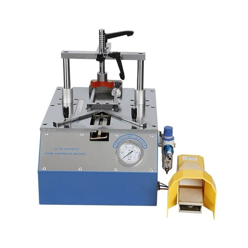 Bench-Top Type Picture Frame Underpinner Desktop Pneumatic Nail Angle Machine-