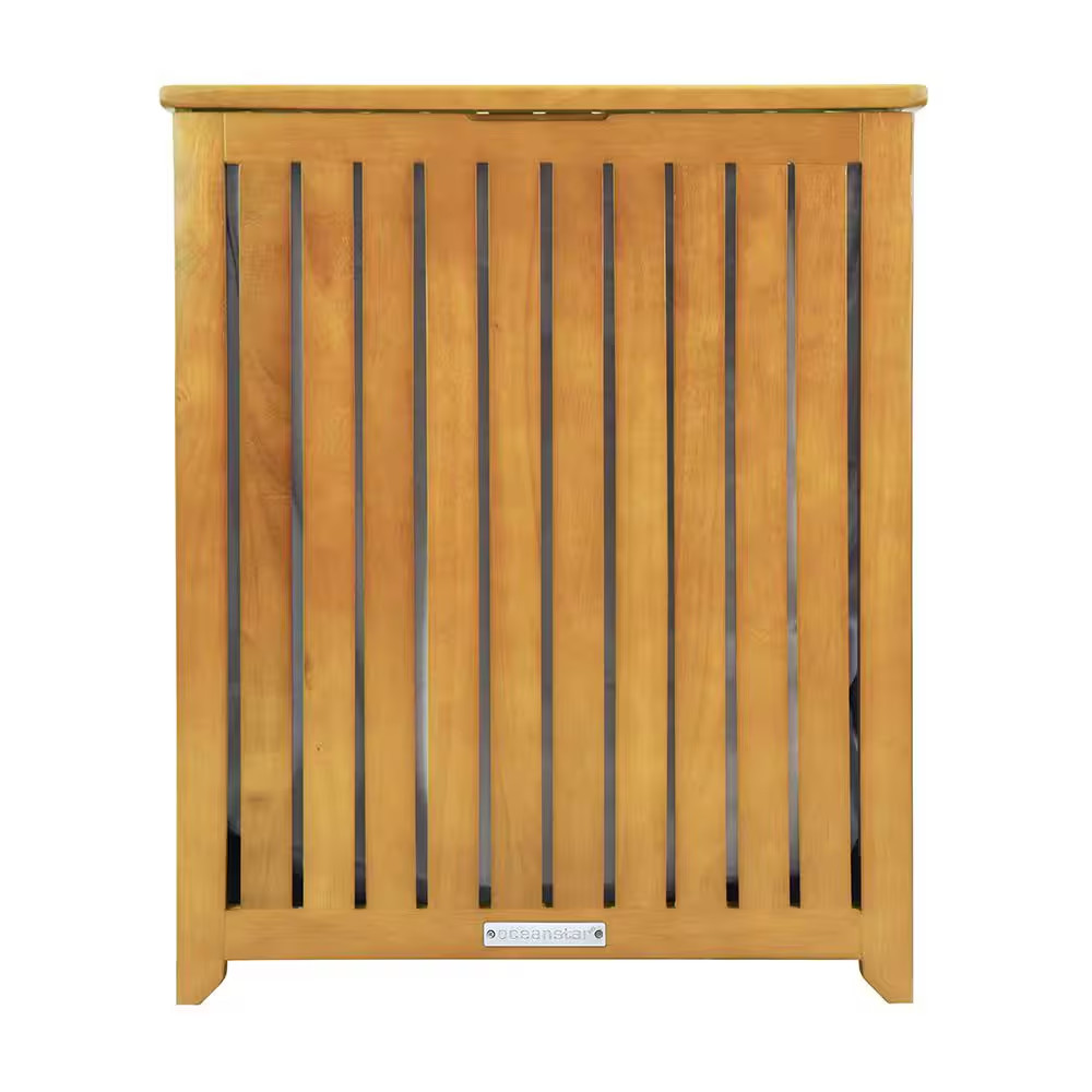 Spa-Style Bamboo Laundry Hamper