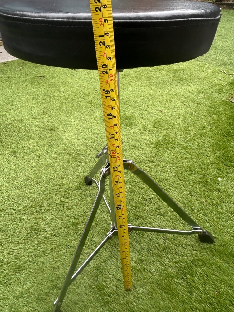 Drum Stool Throne / Height Adjustable / Double Braced / 11'' Padded Seat