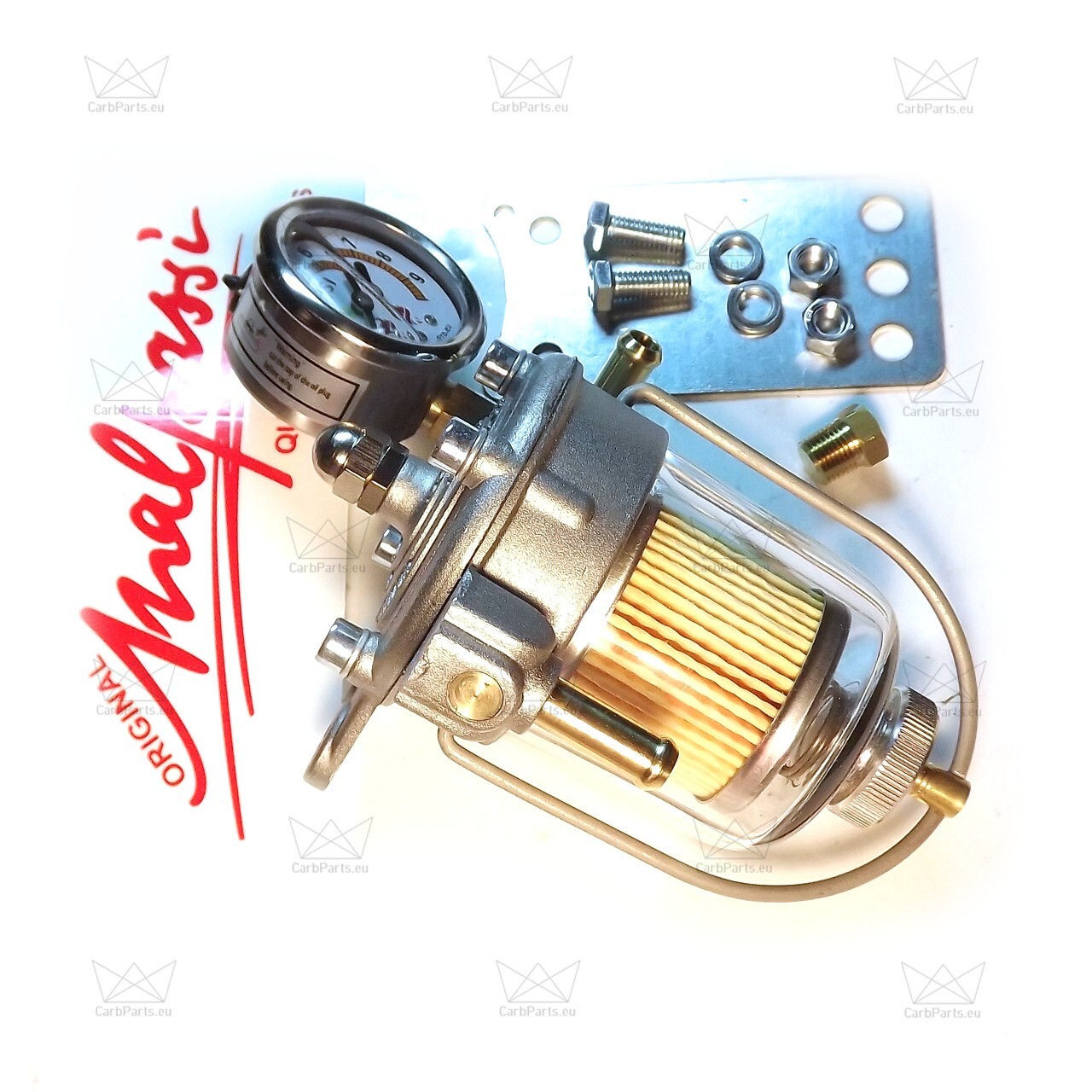 MALPASSI FILTER KING 67mm Fuel Pressure Regulator carburetor Glass with Gauge