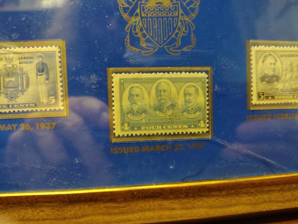 US Navy 1st Day Issue Plaque