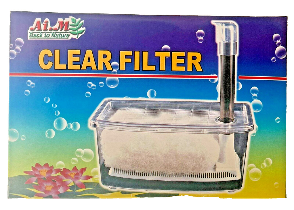 Aquarium Clear Bubble Internal Filter - Large