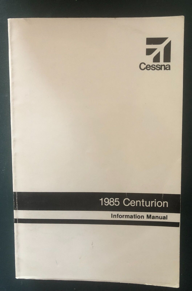 Cessna Pilot Information  210R Centurion 1985