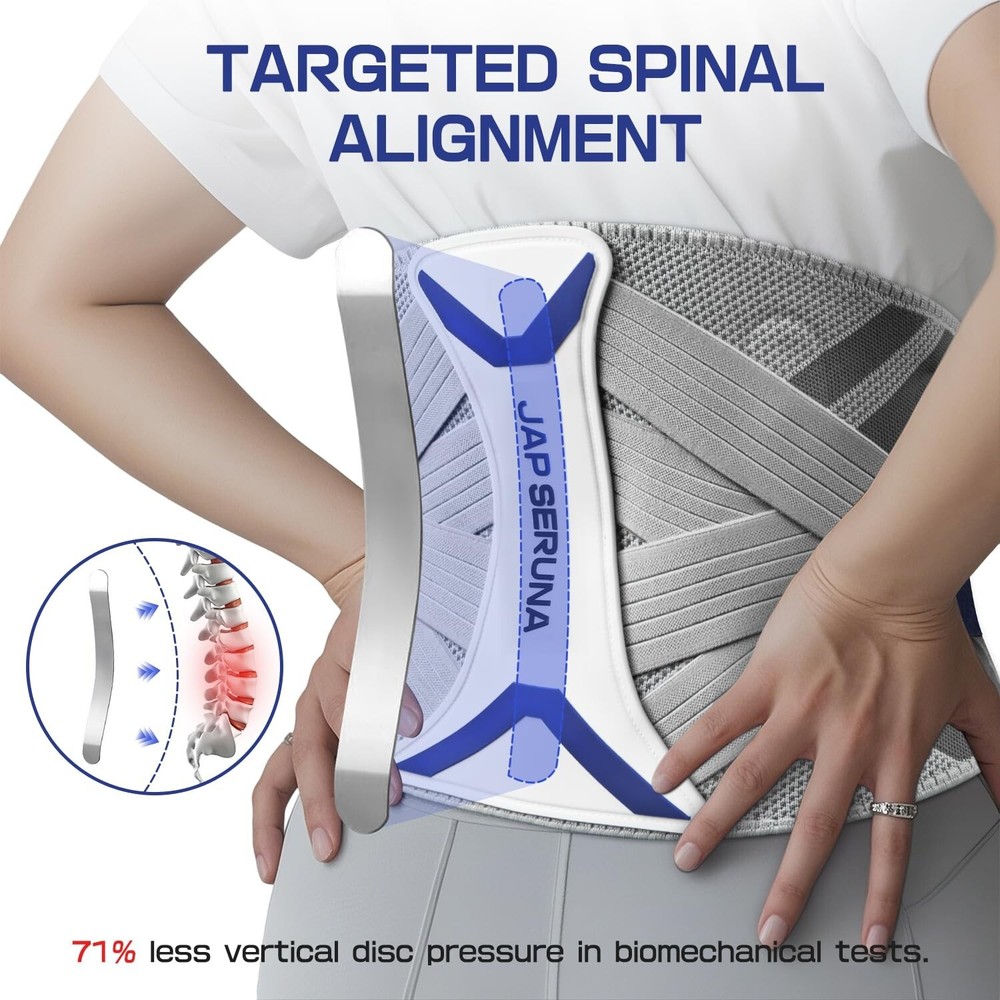 Lower Back Brace for Pain Relief & Posture Correction - Bionic Y-Back Support...