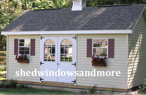Shed Window 24 x 27 SAFETY / TEMPERED GLASS White Flush Playhouse Treehouse
