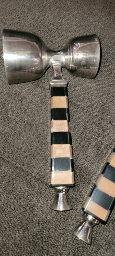 Darren Ransdell Set 4 Bar Tools Plastic Brown/Black Stripe MCM *Please Read*