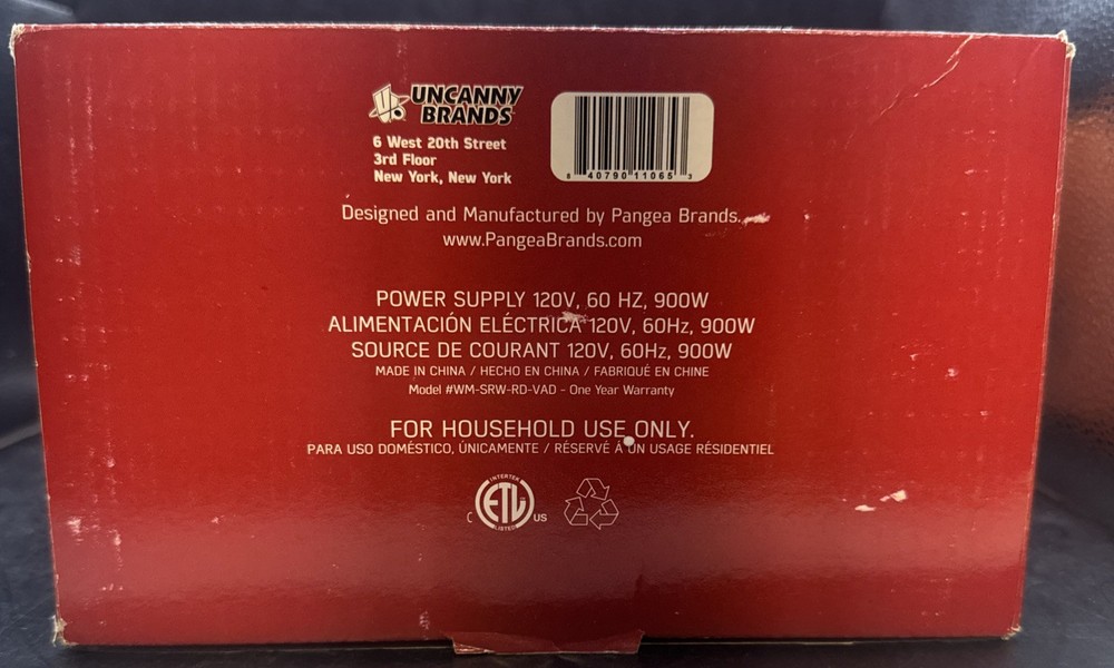 Star Wars Darth Vader Waffle Maker Iron Disney Open Box