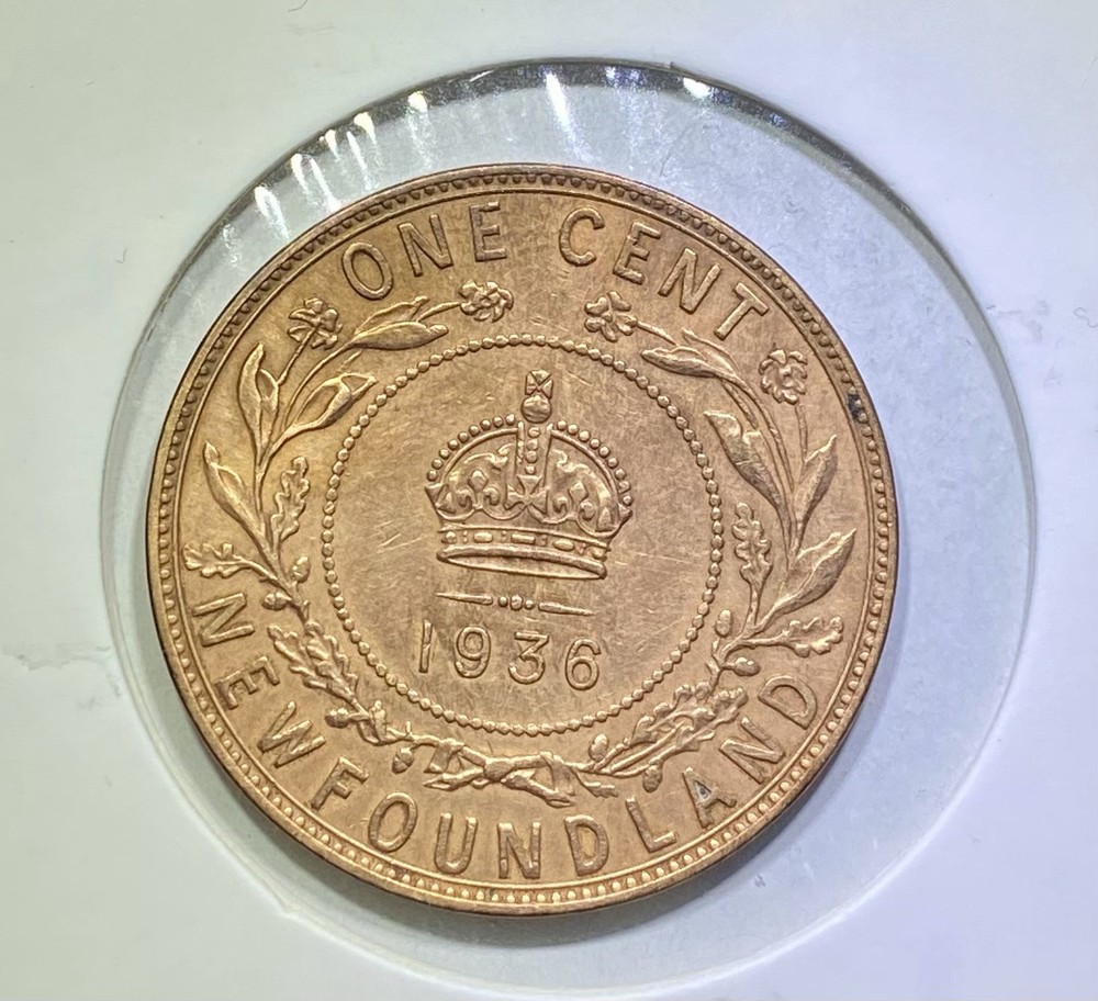 1936 Newfoundland 1-cent. MS- Condition.             300k Minted