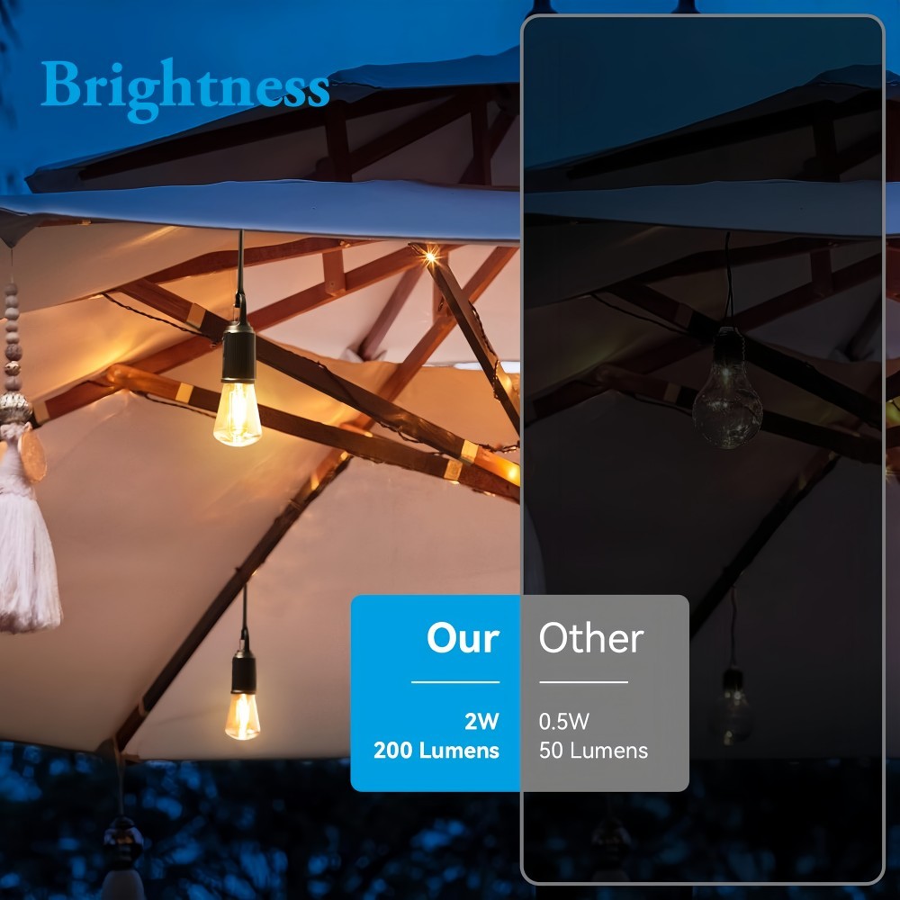 4x LED Lantern Camping Light Tent Lamp USB Night Light 3 Brightness Modes